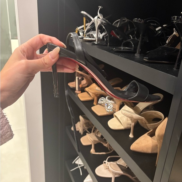 Christian Louboutin Loubigirl Black Ankle Strap Heels - Picture 12 of 12